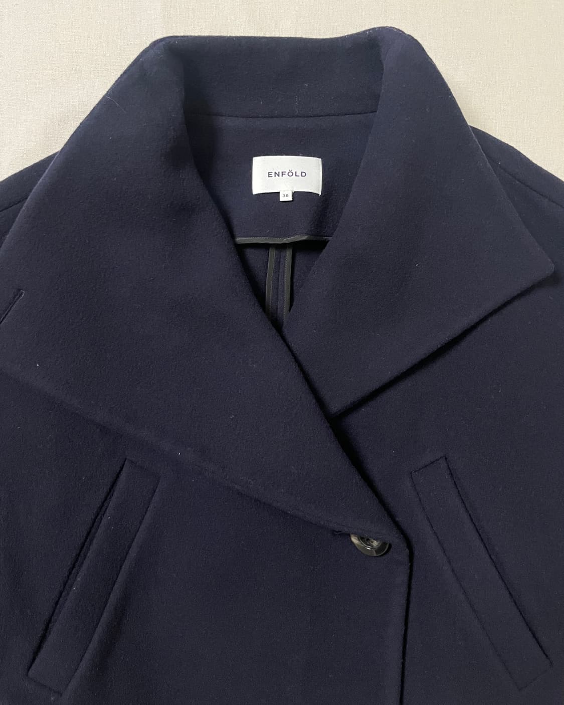 엔폴드 멜튼 울 하이넥 자켓 enfold 상품이미지6