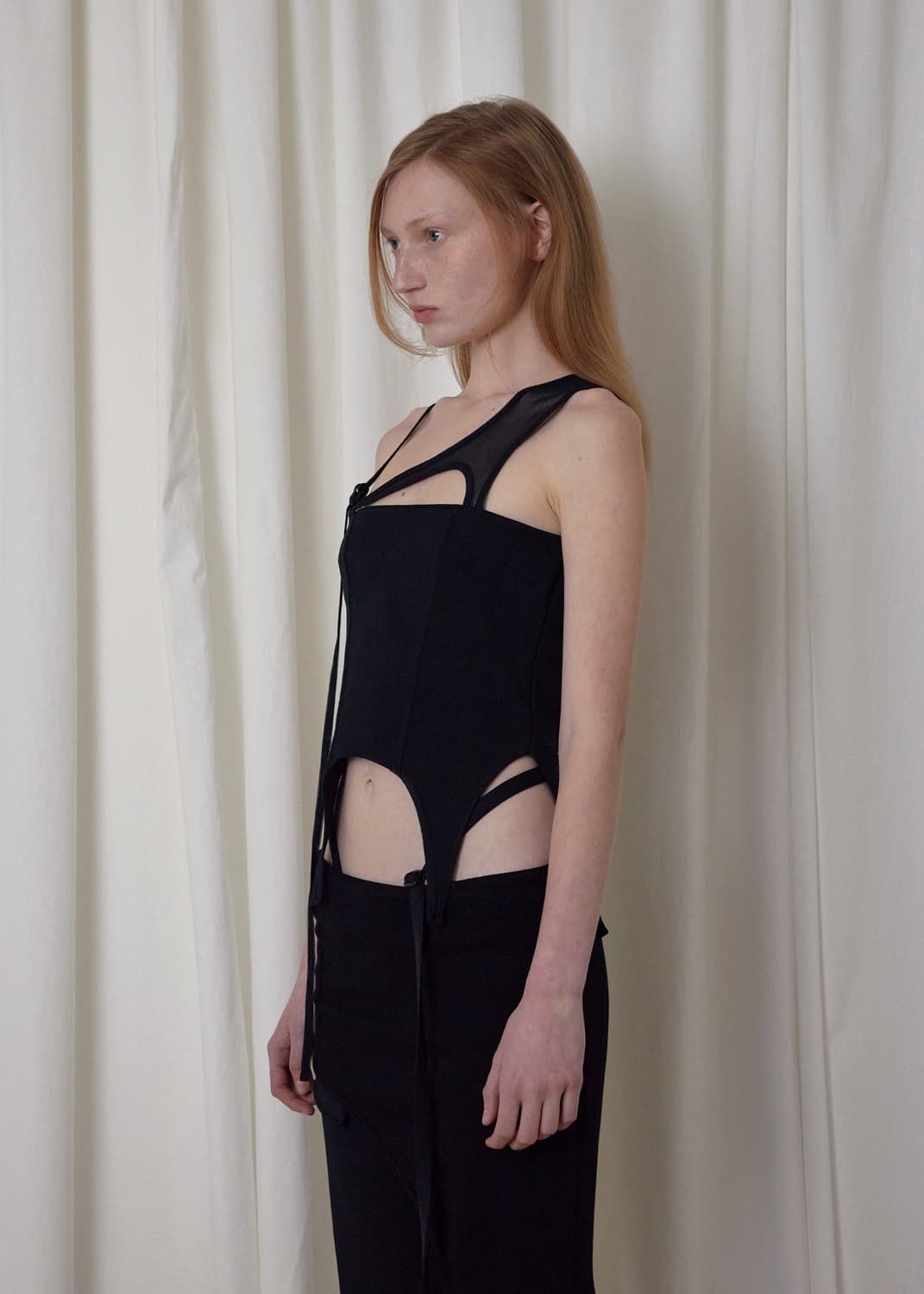 보헤미안서울 CORSET MESH SLEEVELESS 상품이미지2