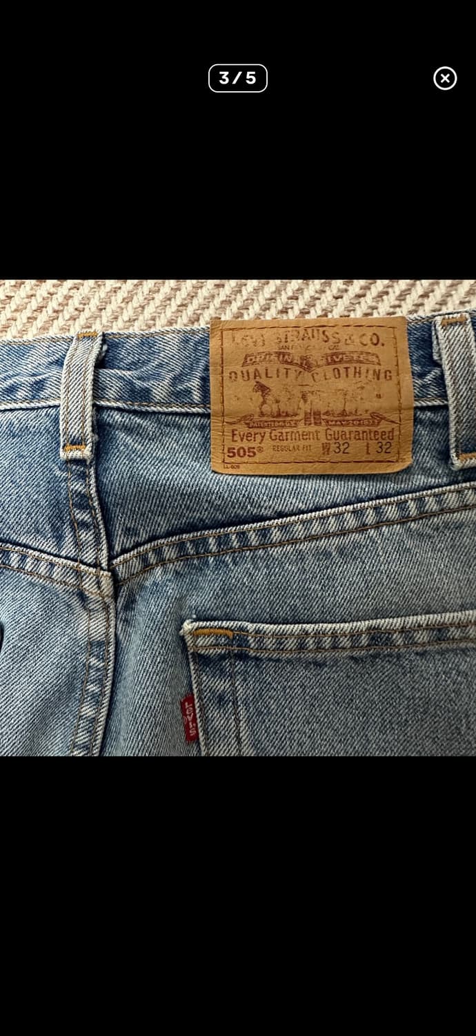 LEVI'S 505 90's usa made denim pants 상품이미지3