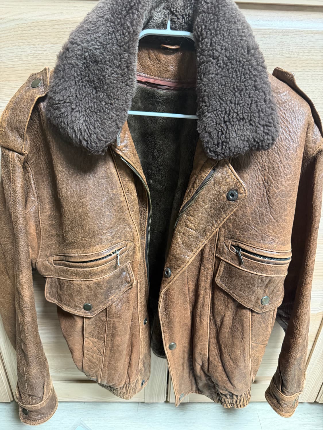 빈티지 리얼레더자켓 상품이미지1