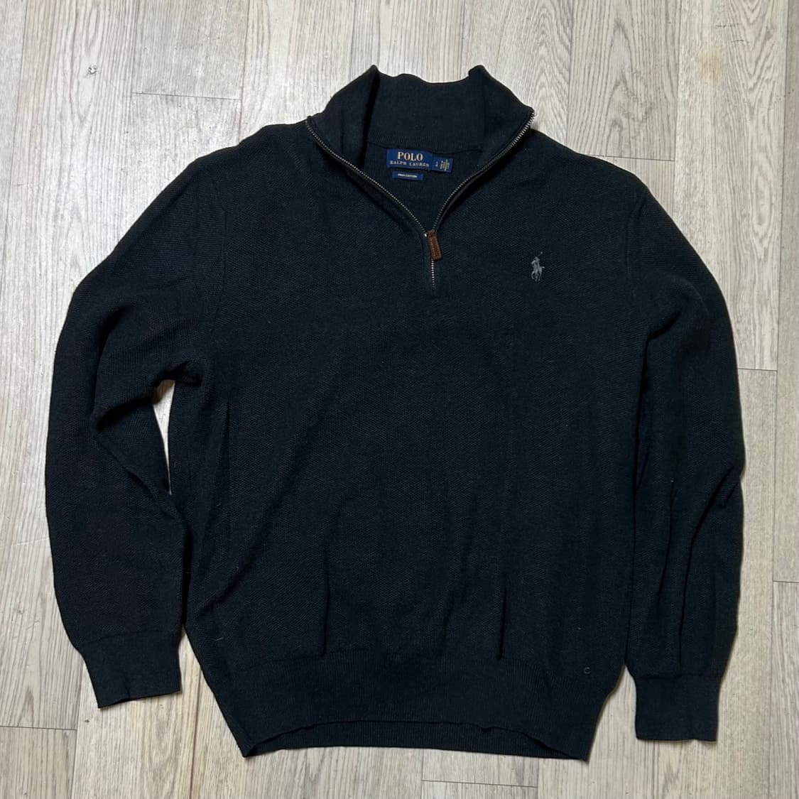 폴로랄프로렌 피마코튼 쿼터집업 니트 100-105 상품이미지1