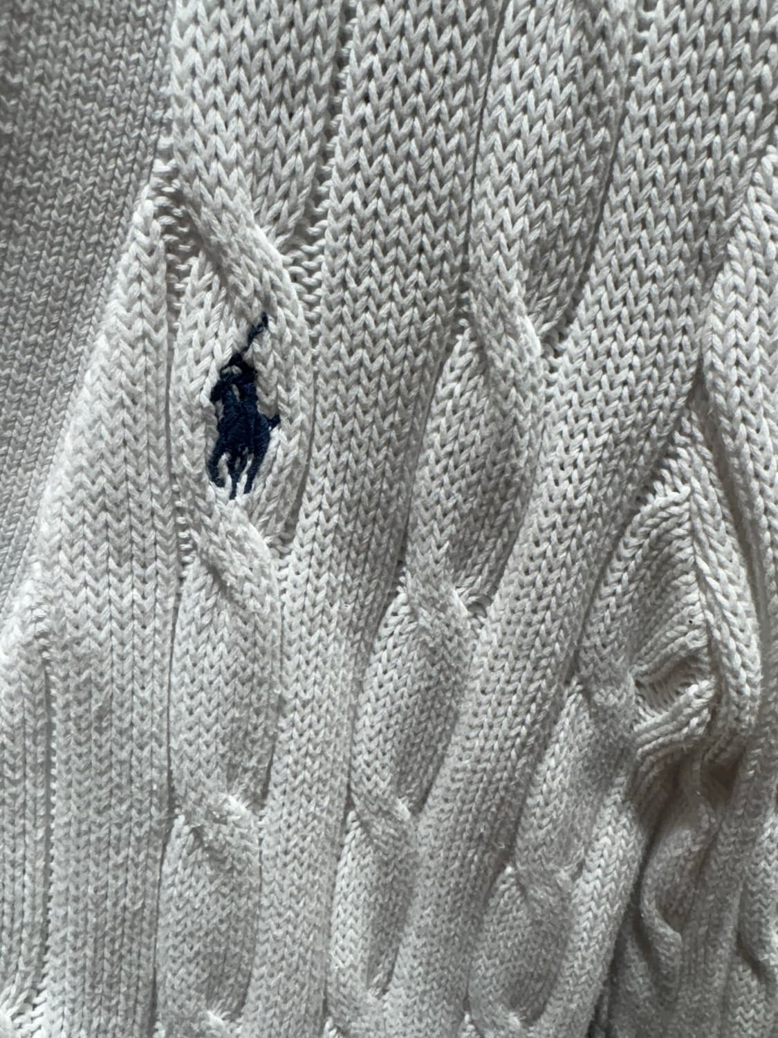 M 폴로랄프로렌 우먼스 네이비포니 화이트 가디건 상품이미지4