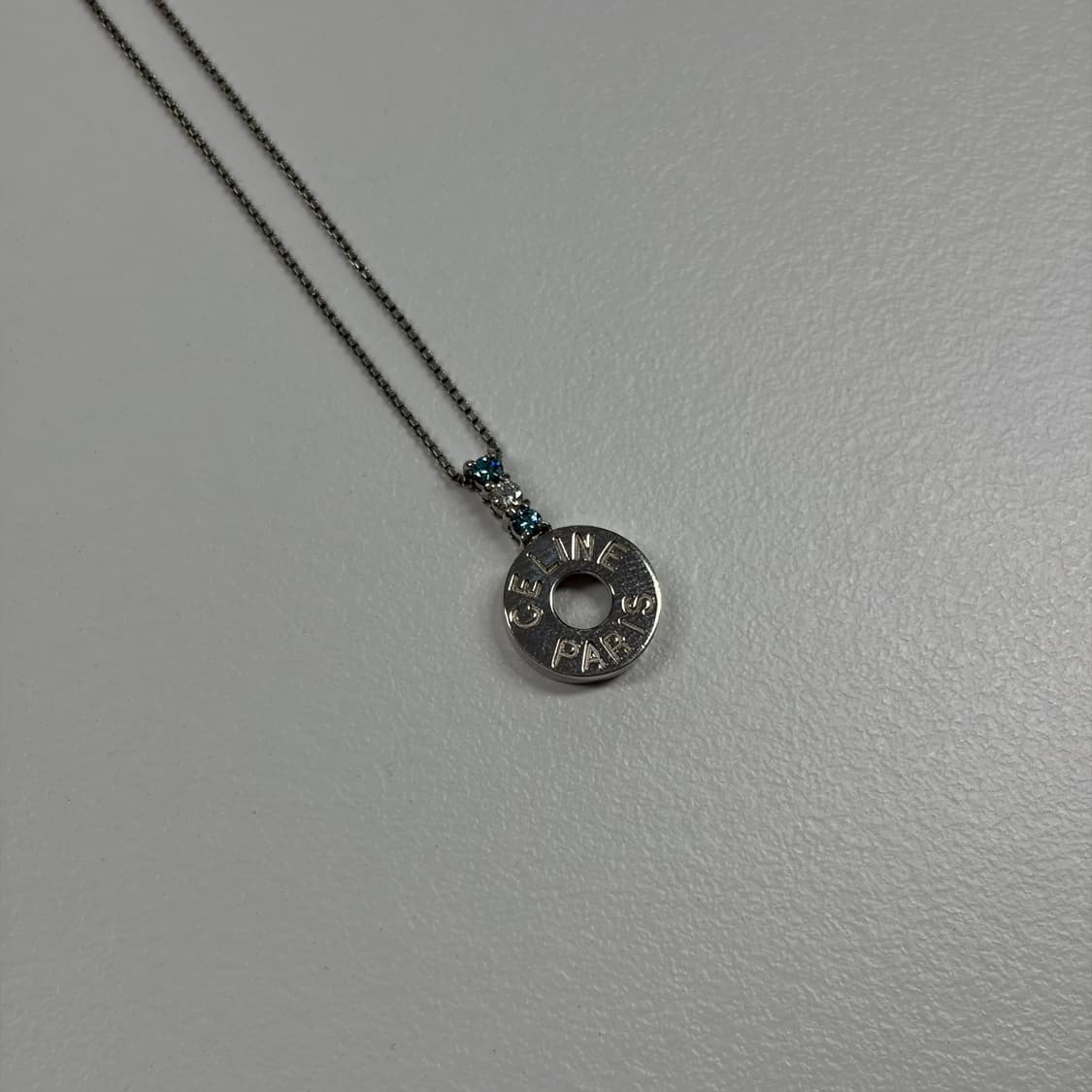 셀린느 사파이어/다이아 링 목걸이 상품이미지3