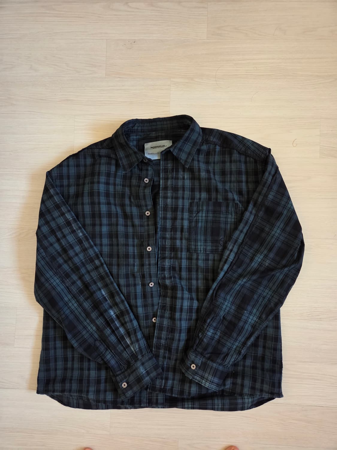 노매뉴얼 셔츠 m 상품이미지3