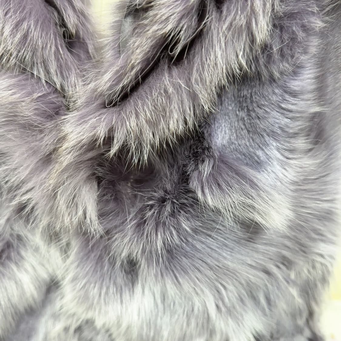 빈티지 보라 리본 여우털 폭스퍼 조끼 베스트 상품이미지2