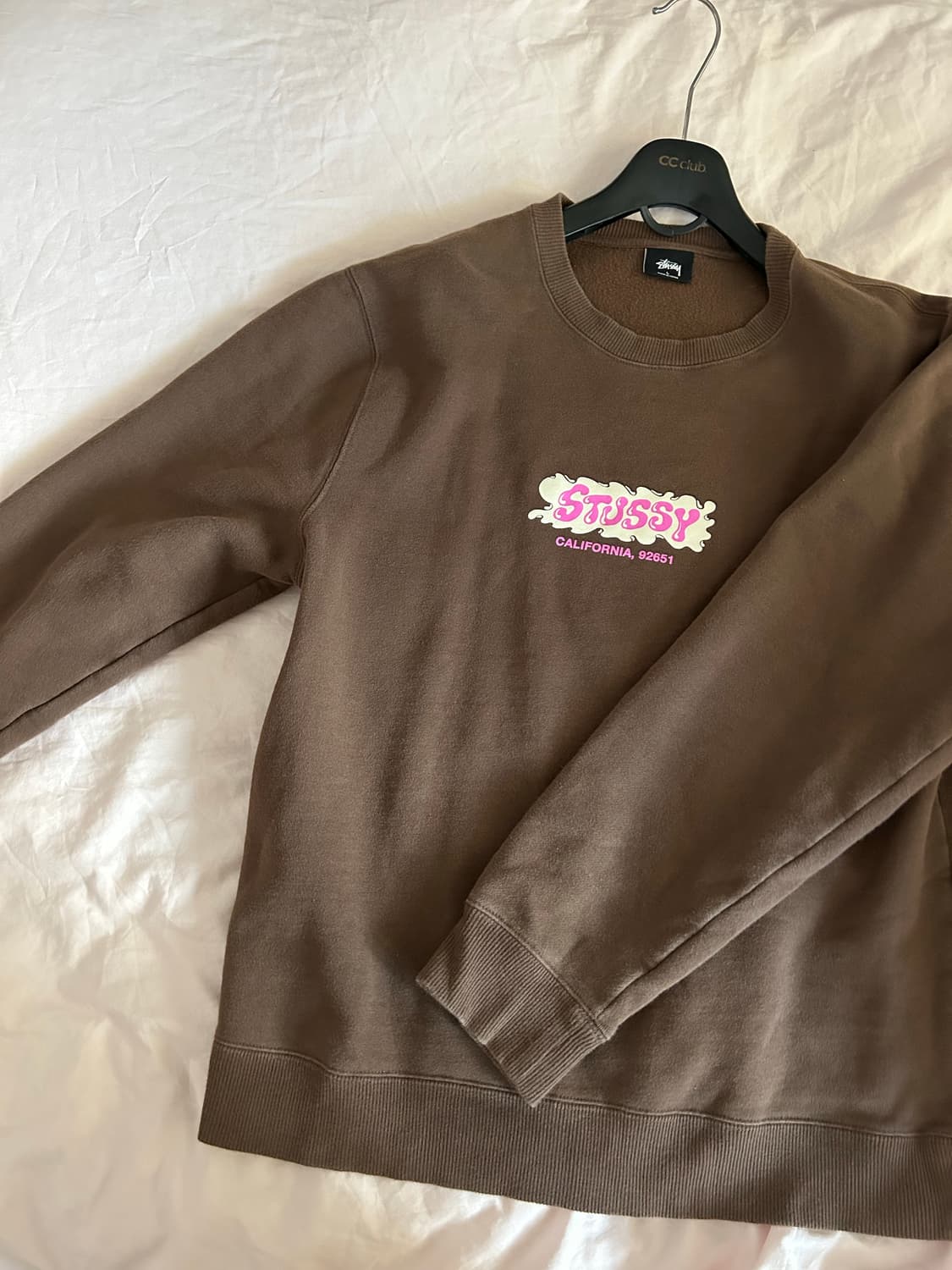 스투시 브라운 맨투맨 상품이미지1