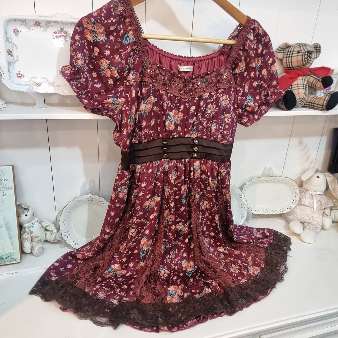 axes femme 액시즈팜 플라워 레이스 원피스 상품이미지3