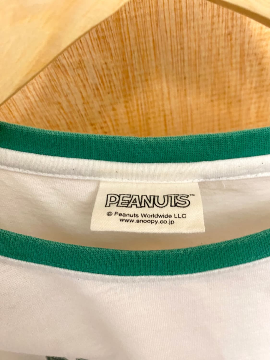 PEANUTS snoopy ringer t-shirts 스누피 링거티 상품이미지7