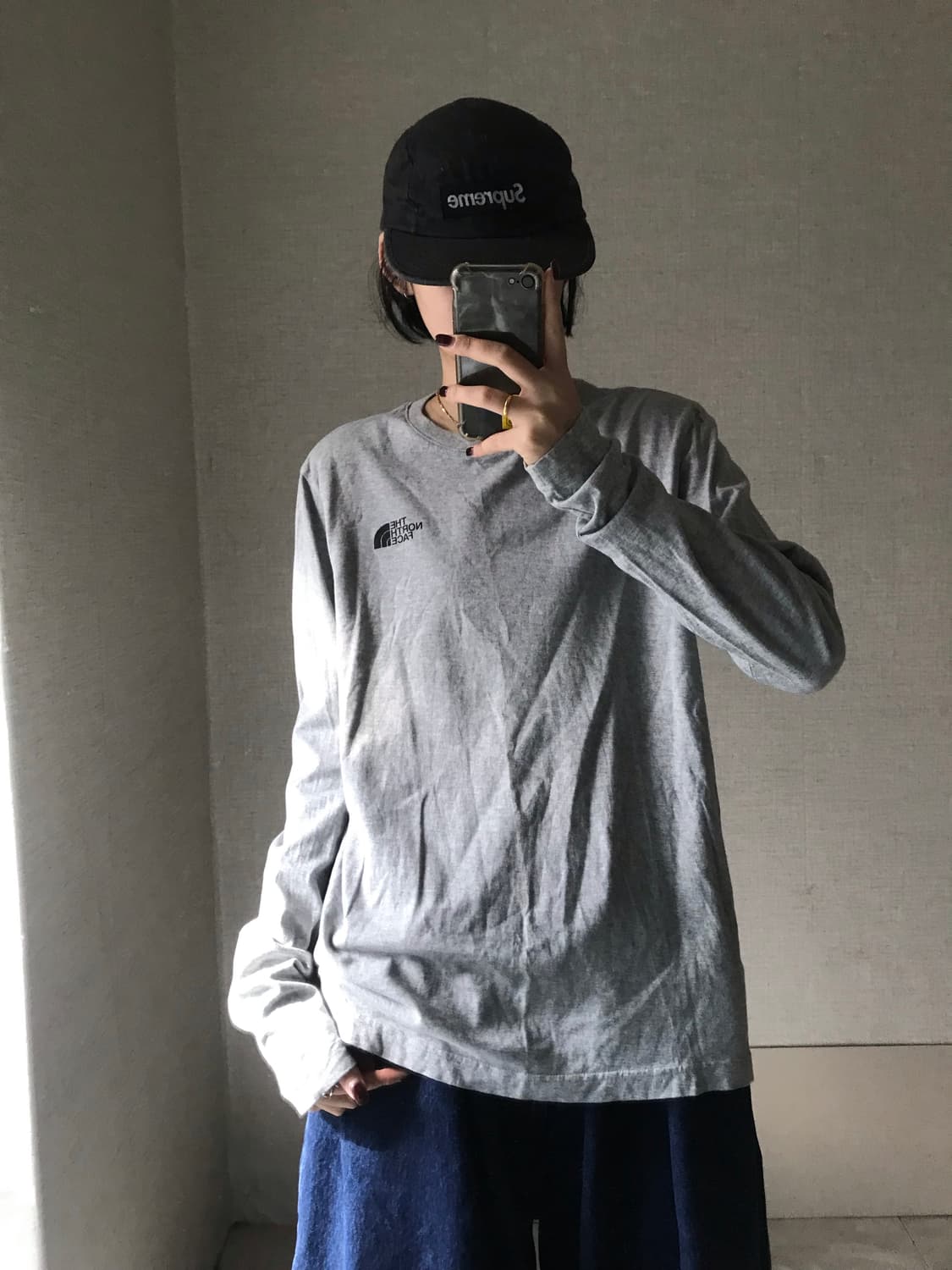 노페 그레이 롱슬리브 상품이미지1
