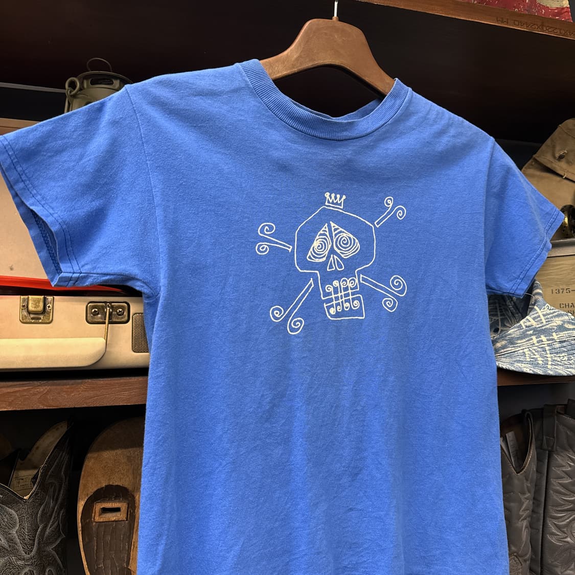 00s 스투시 월드와이드 스컬 그래픽 반팔 티셔츠 N840   상품이미지3