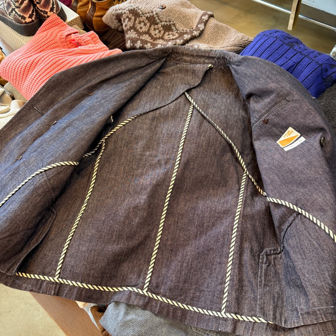 1930 베이스 사운드맨 데님 자켓 상품이미지5