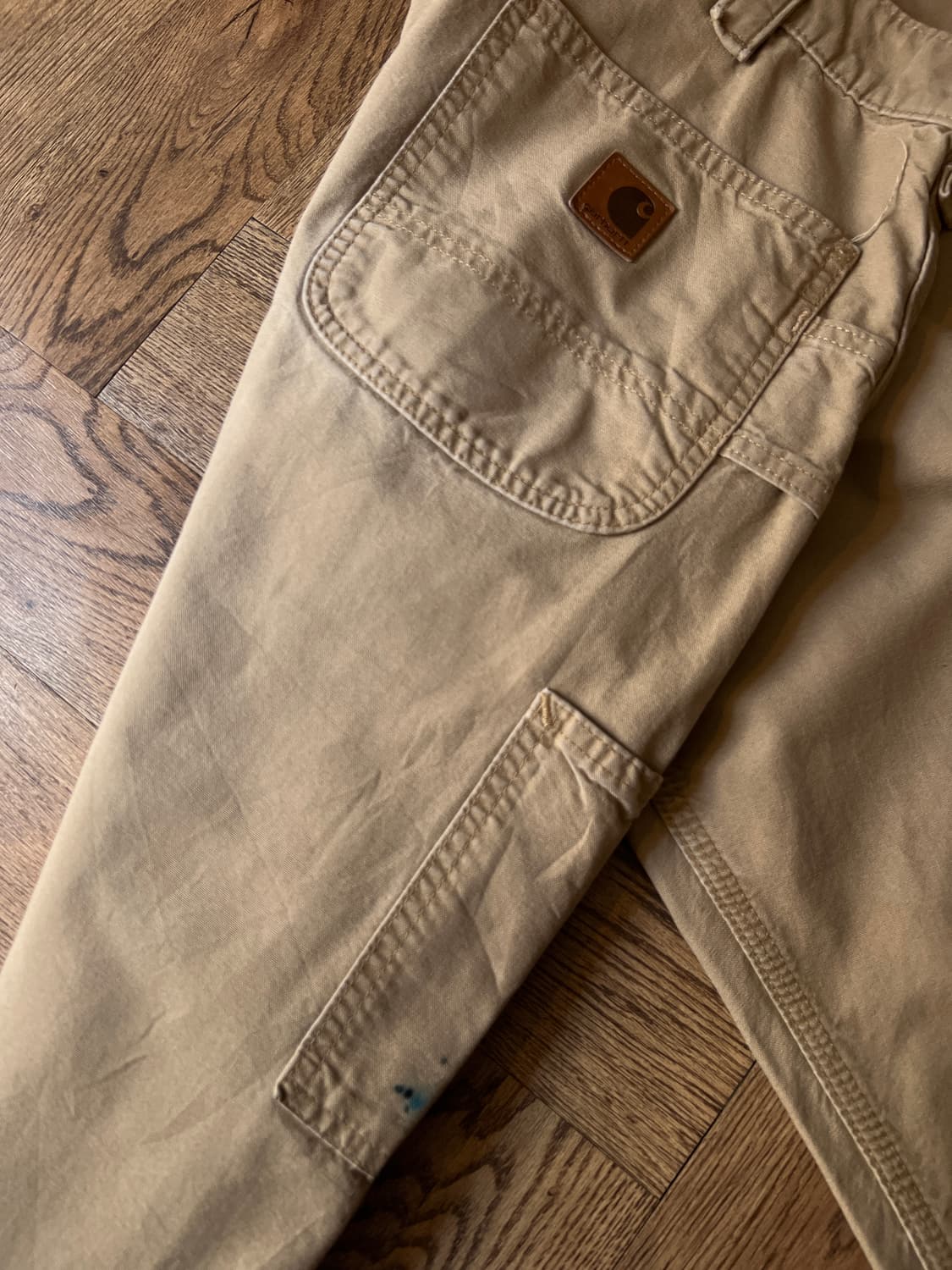 [38]칼하트 USA 덩가리핏 베이지 싱글니 카펜터 워크 팬츠 상품이미지6