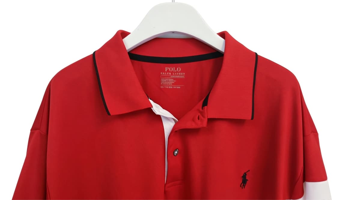 Polo Ralph Lauren 레드 화이트 블랙 배색 폴로셔츠 상품이미지4