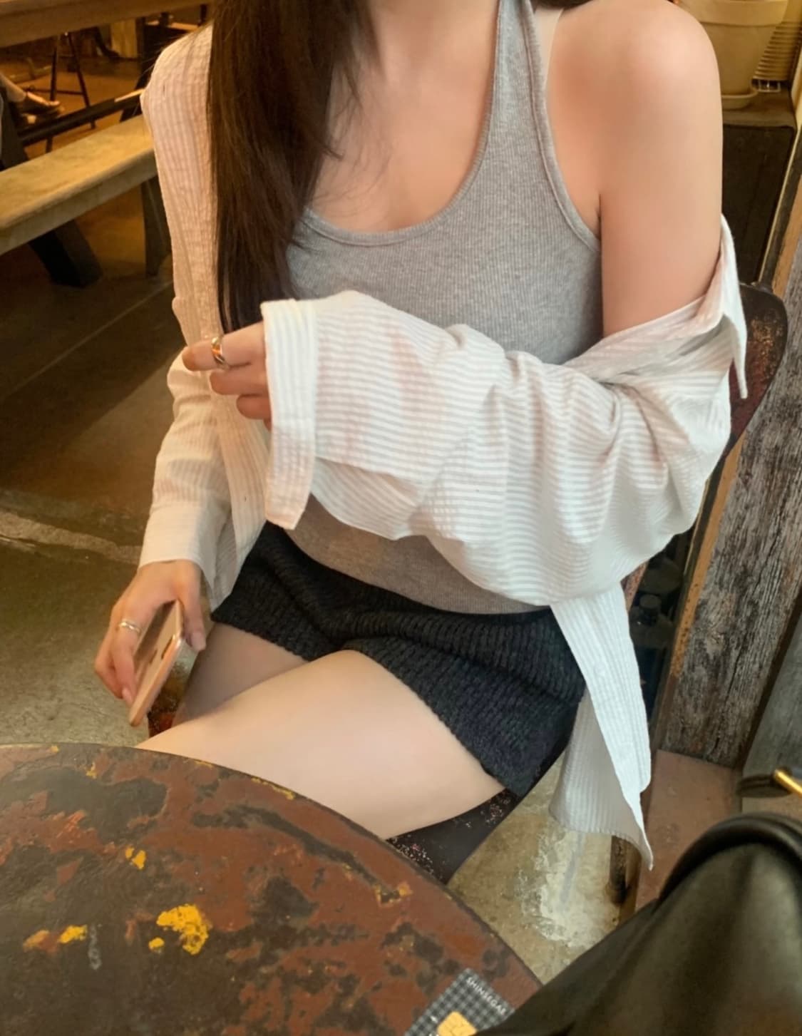 (새상품)베르니마켓 홀터넥 그레이 상품이미지1