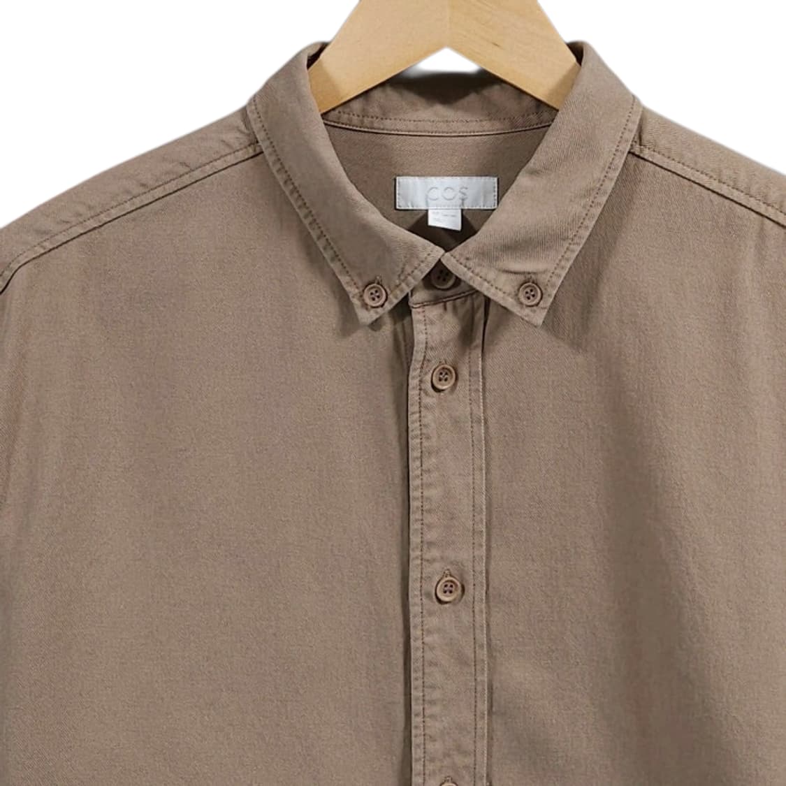 105)COS 코스 피그먼트 워시드 셔츠 베이지 상품이미지2