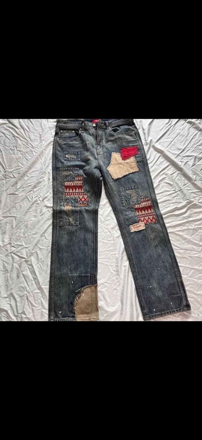 쿠스너프 카펜터 패치 데님팬츠 상품이미지1