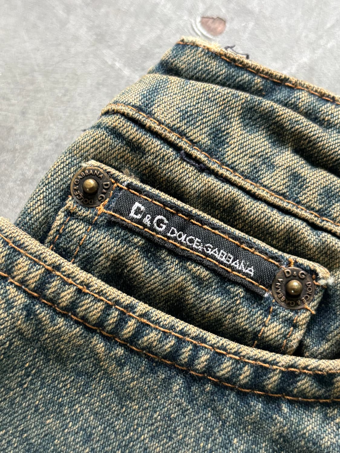 Dolce & Gabbana 돌체앤가바나 빈티지 데님 미디 스커트 상품이미지6