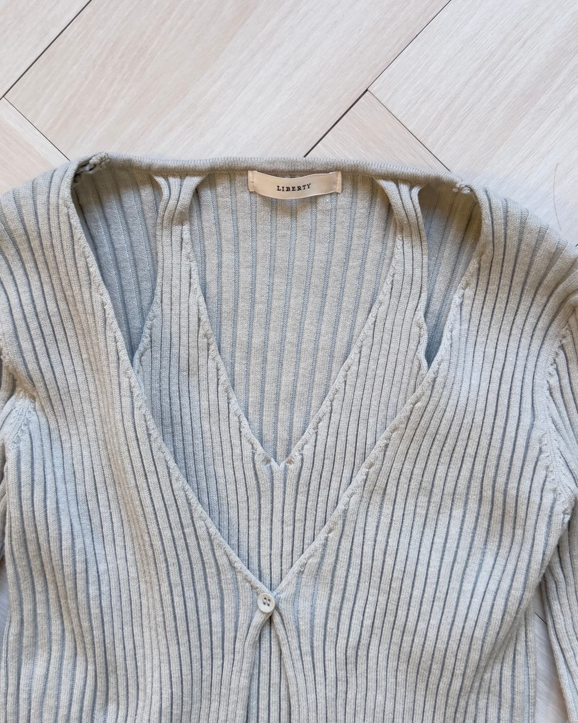 [LIBERTY] slit detail knit cardican top 상품이미지5