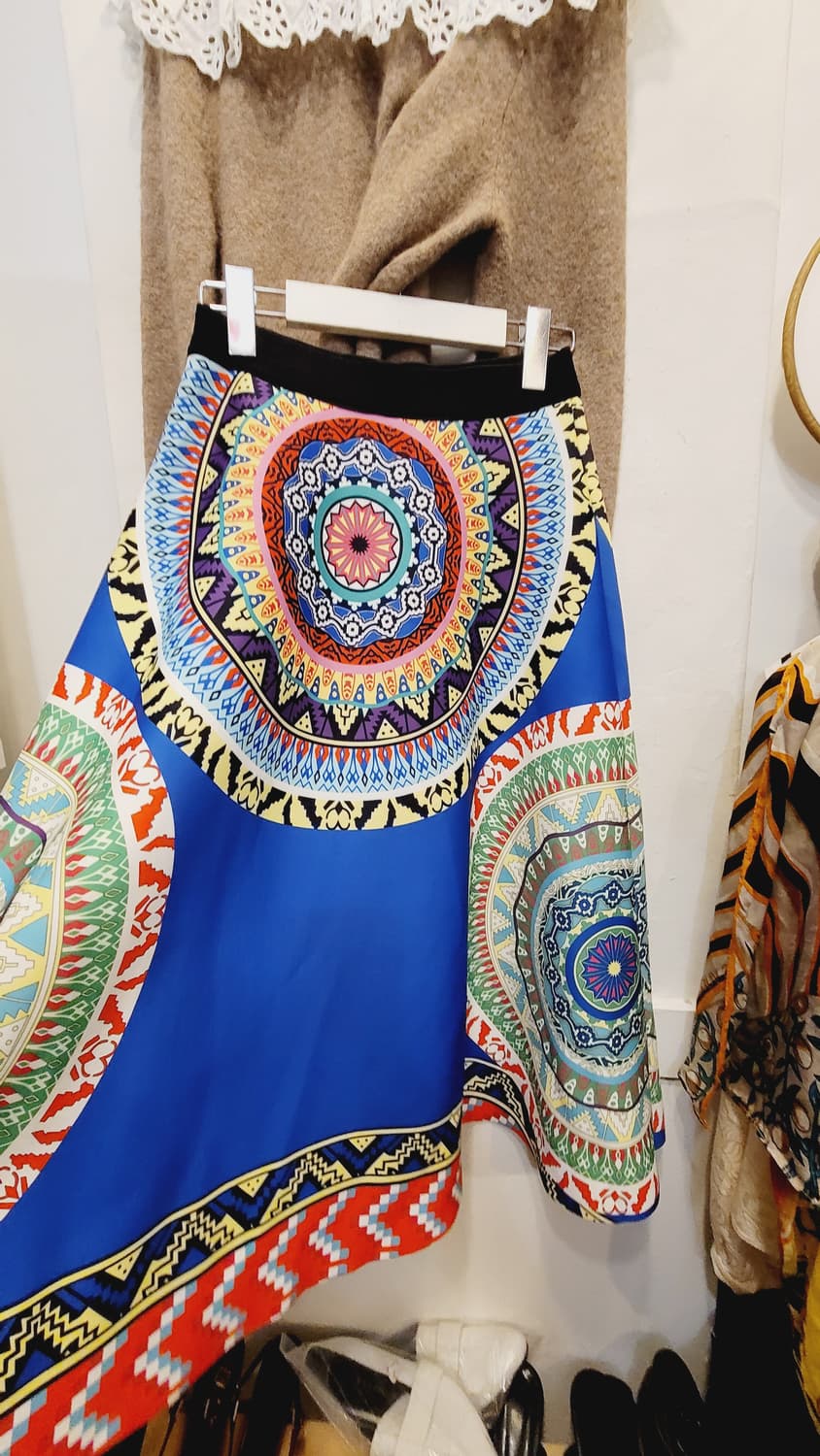 자라 펀칭자수 프릴니트.  수입 에스닉 스커트 상품이미지7