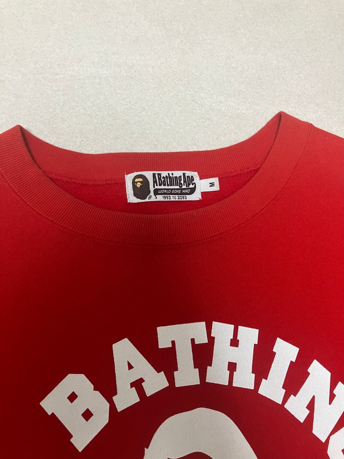 베이프 컬리지 맨투맨 상품이미지3