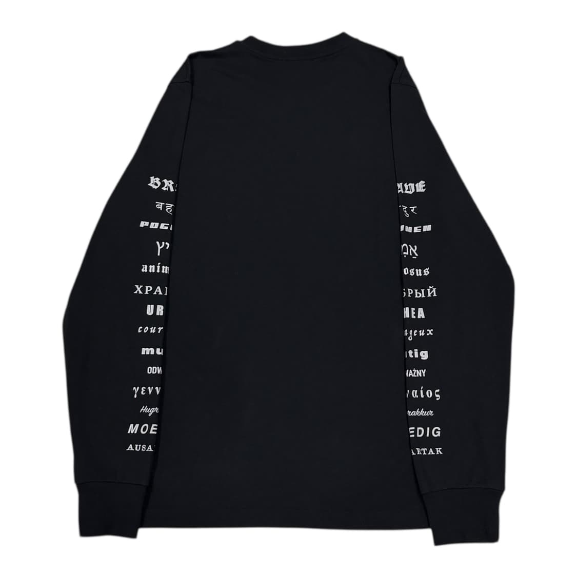 디젤 레터링 프린팅 롱슬리브 긴팔티 블랙 L 상품이미지2