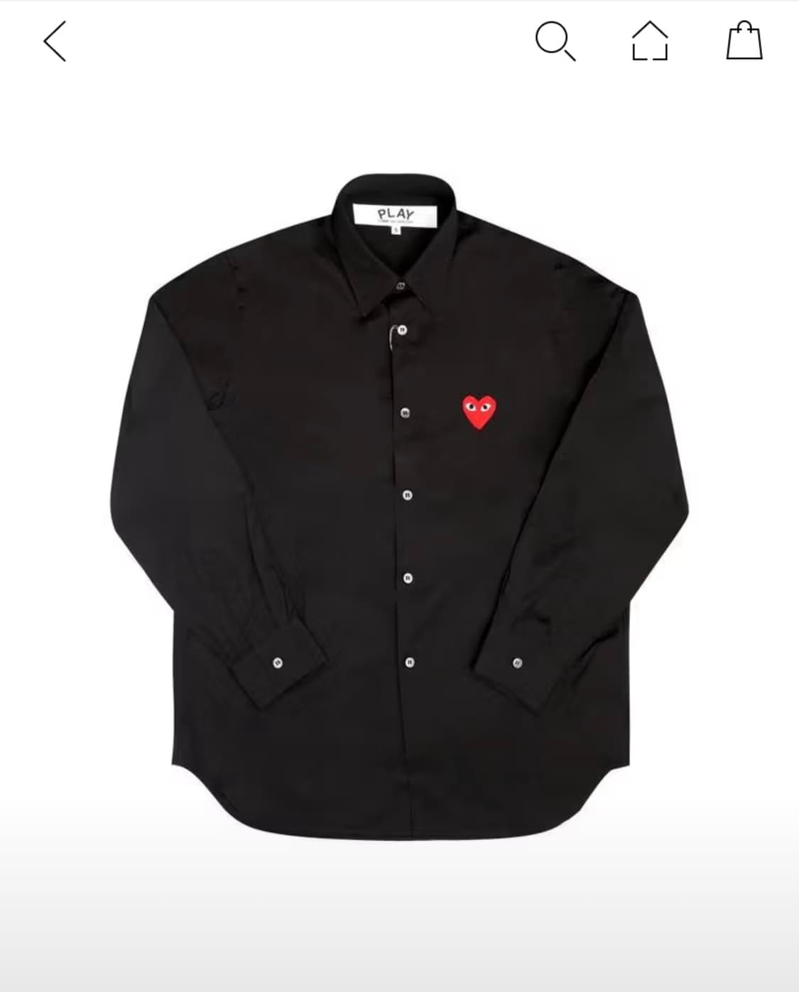 꼼데가르송 셔츠 AX-B002 XXXS 상품이미지2