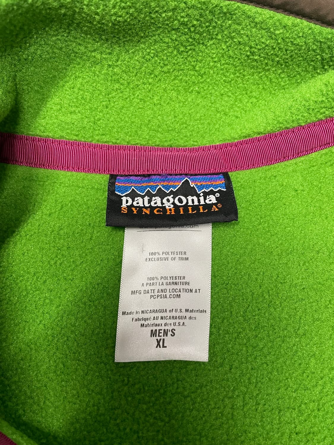 [XL] 파타고니아 빈티지 신칠라 라임그린 상품이미지4