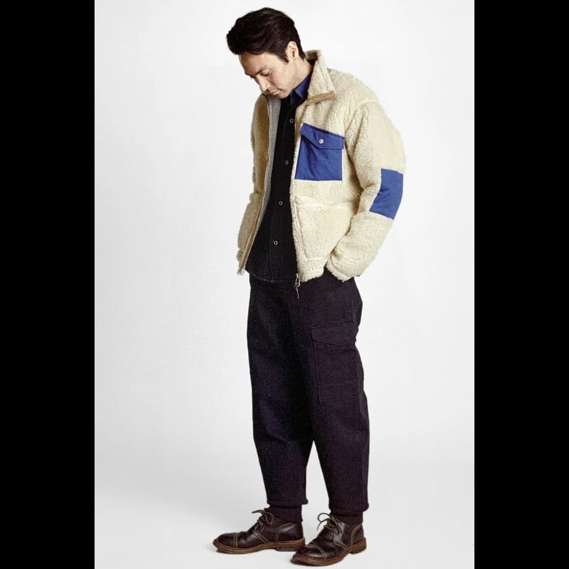 나이젤카본 알파카 플리스 파일 자켓 50(105사이즈 ) 상품이미지2