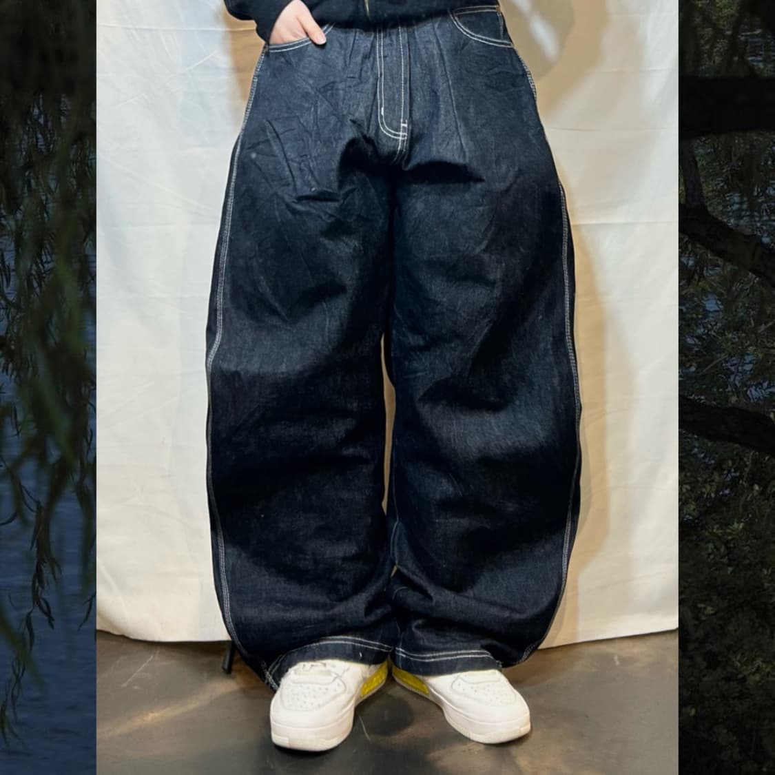 Loose Fit Ballon Jeans