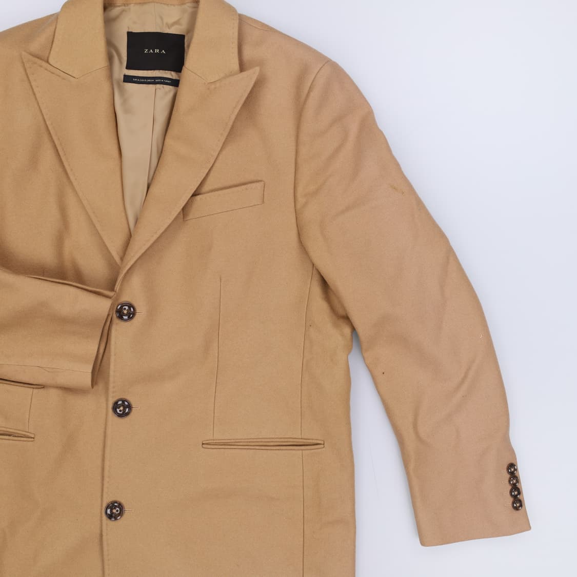 [EUR XL] 자라 베이지 롱코트 (변색)1222H1 상품이미지4