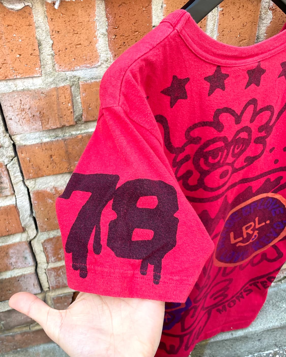 JAM Leopard Skull Blood Red T-shirt 상품이미지3