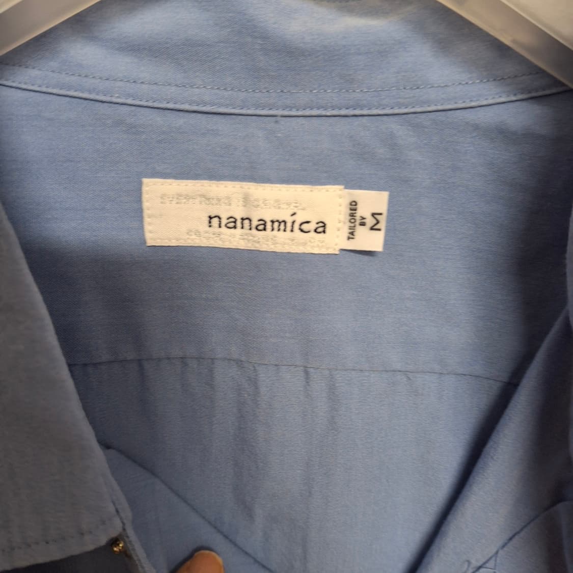 [M] 나나미카 윈드셔츠 삭스 블루 nanamica 상품이미지3