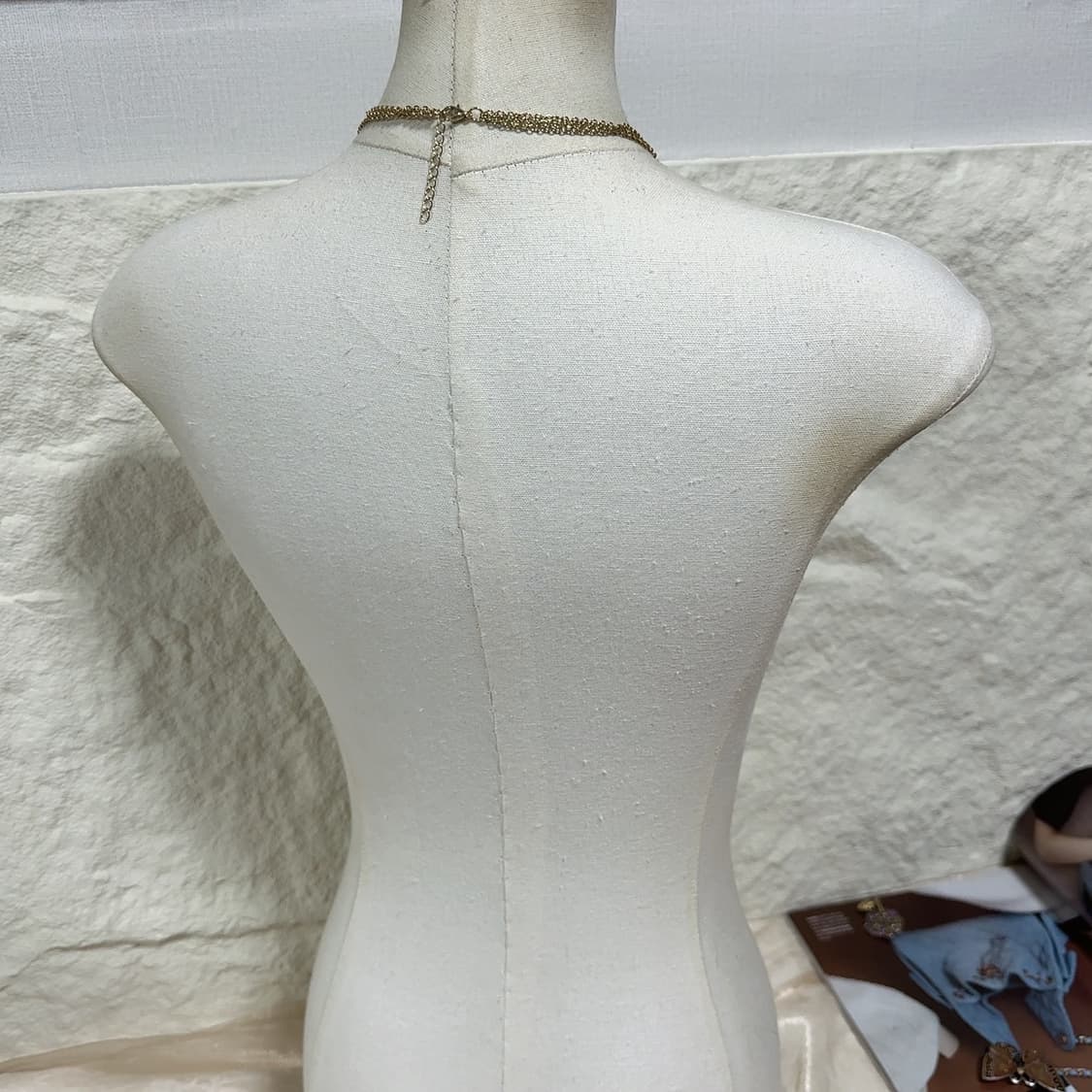 빈티지 해머링 오리에탈 치아 레이어드 목걸이 상품이미지3