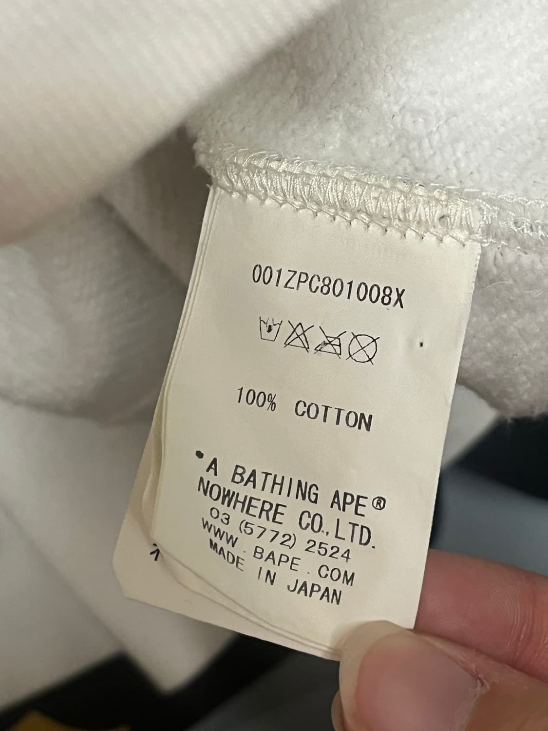 베이프 백계 야광 후드집업 L 상품이미지6