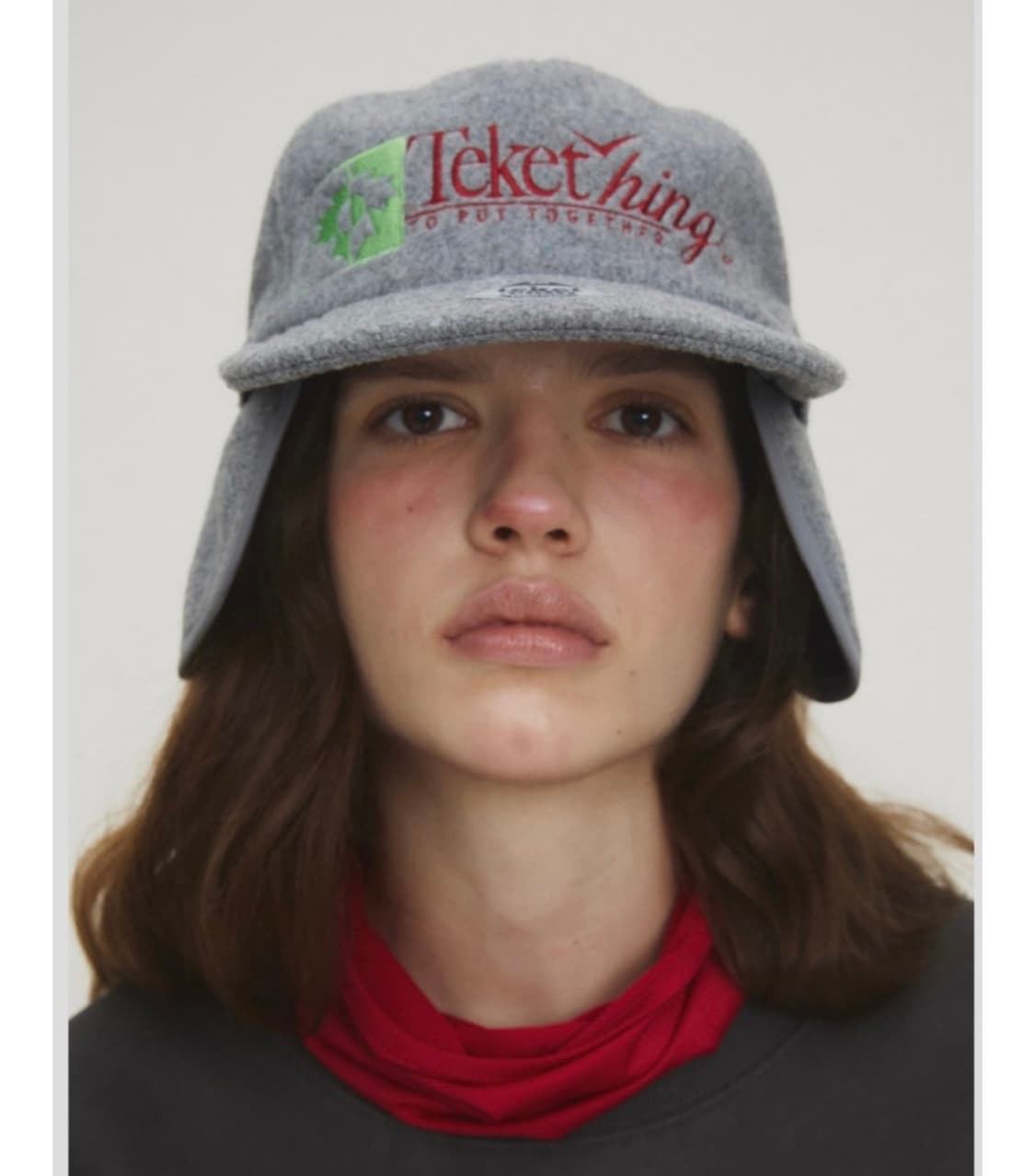 테켓 이어플랩 캡 그레이 상품이미지2