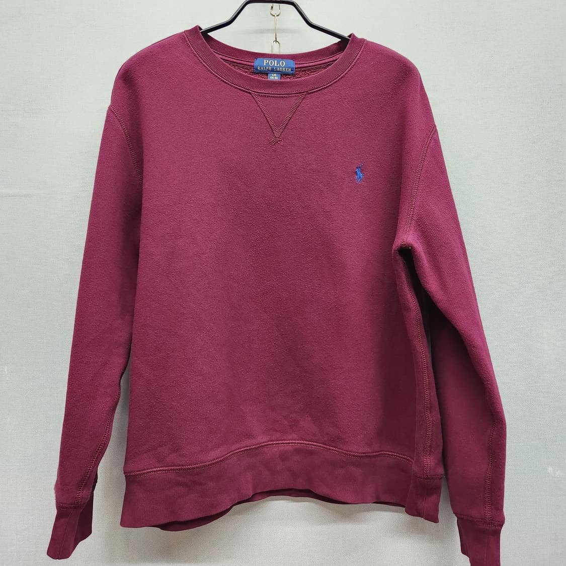 신형 폴로랄프로렌 로고 버건디 맨투맨 M 상품이미지1