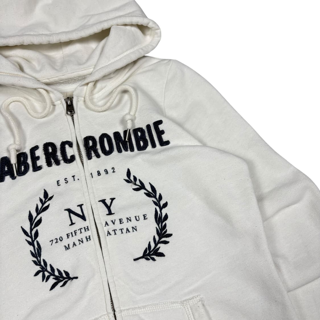 아베크롬비 화이트컬러 후드집업 상품이미지2