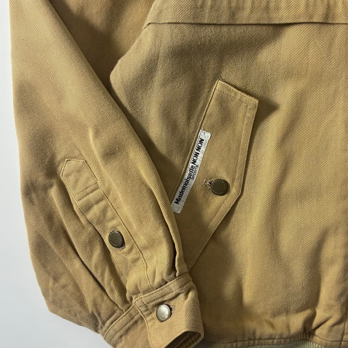 Mademoiselle non non 마드모아젤 논논 베이지 워크 봄버 상품이미지6