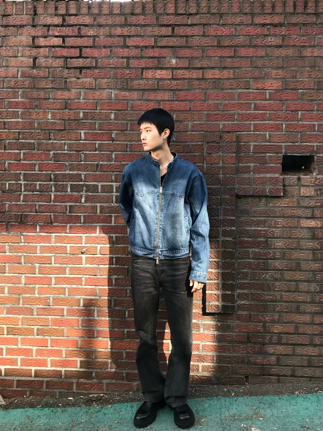 EMAR 스탠드넥 데님 집업 자켓 상품이미지3