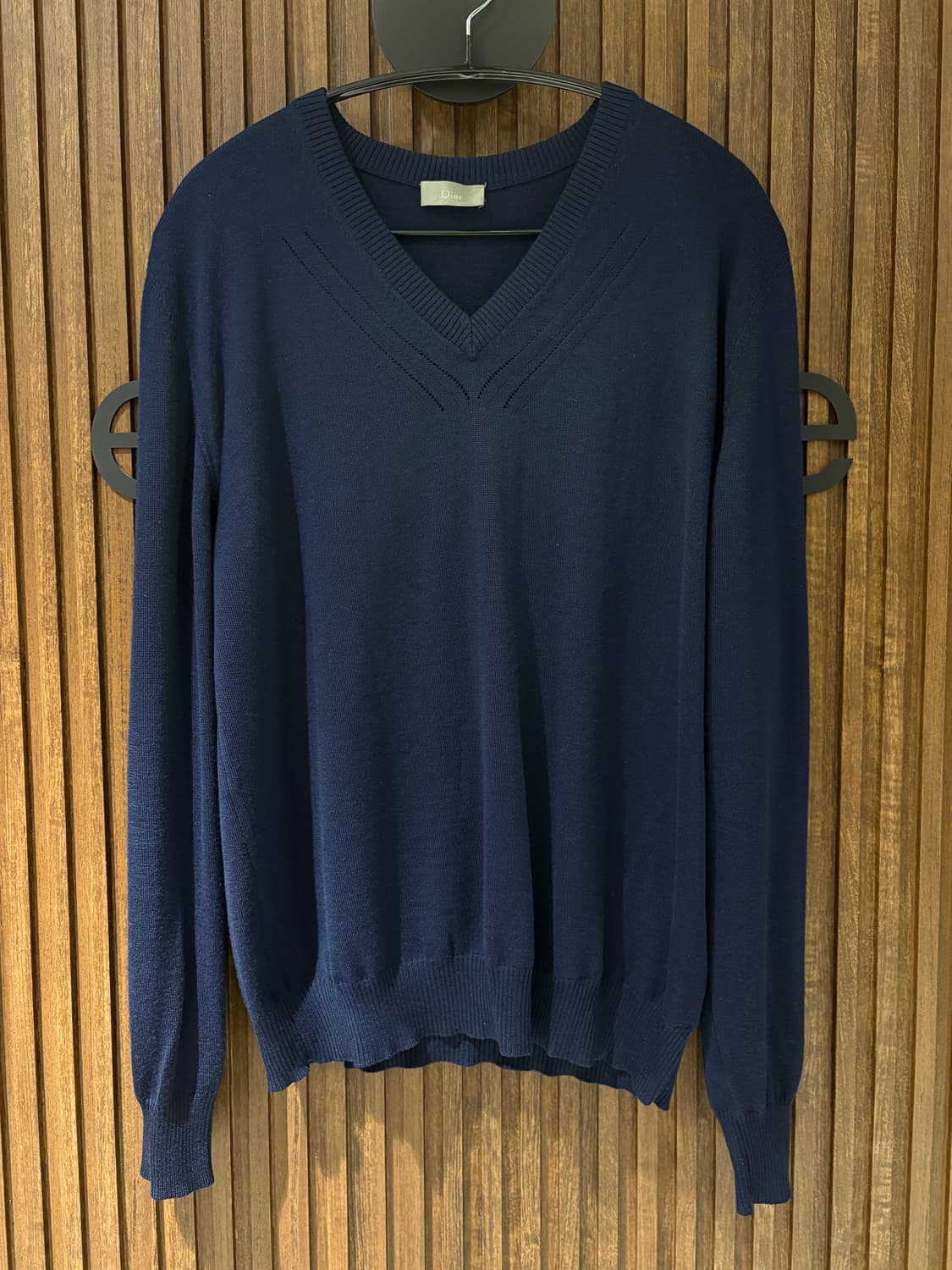 디올옴므 06fw 시그니처 v넥 울 니트 상품이미지1