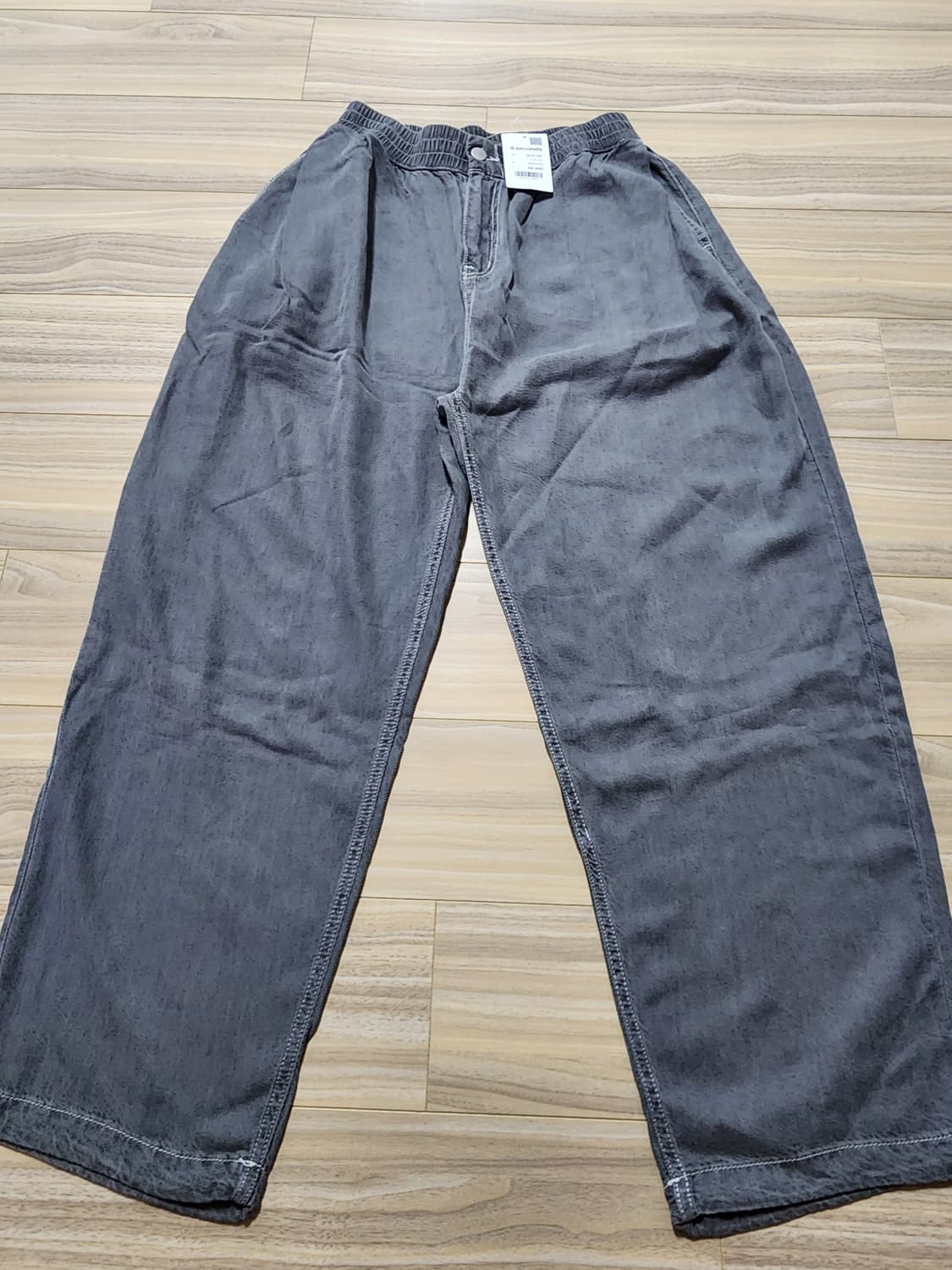 에잇세컨즈밴딩데님팬츠그레이 상품이미지1