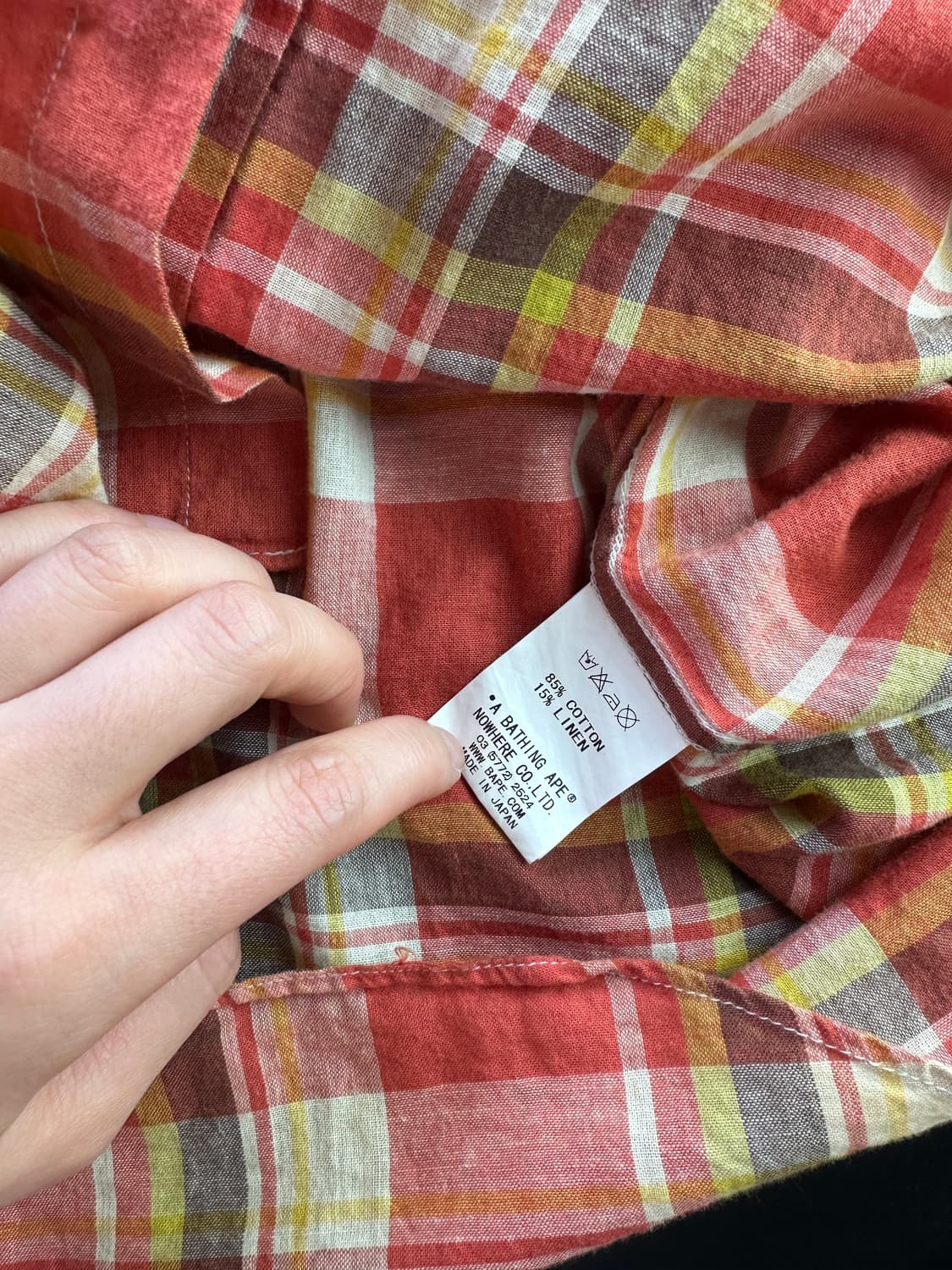 Bape linen cotton blend shirts 상품이미지4