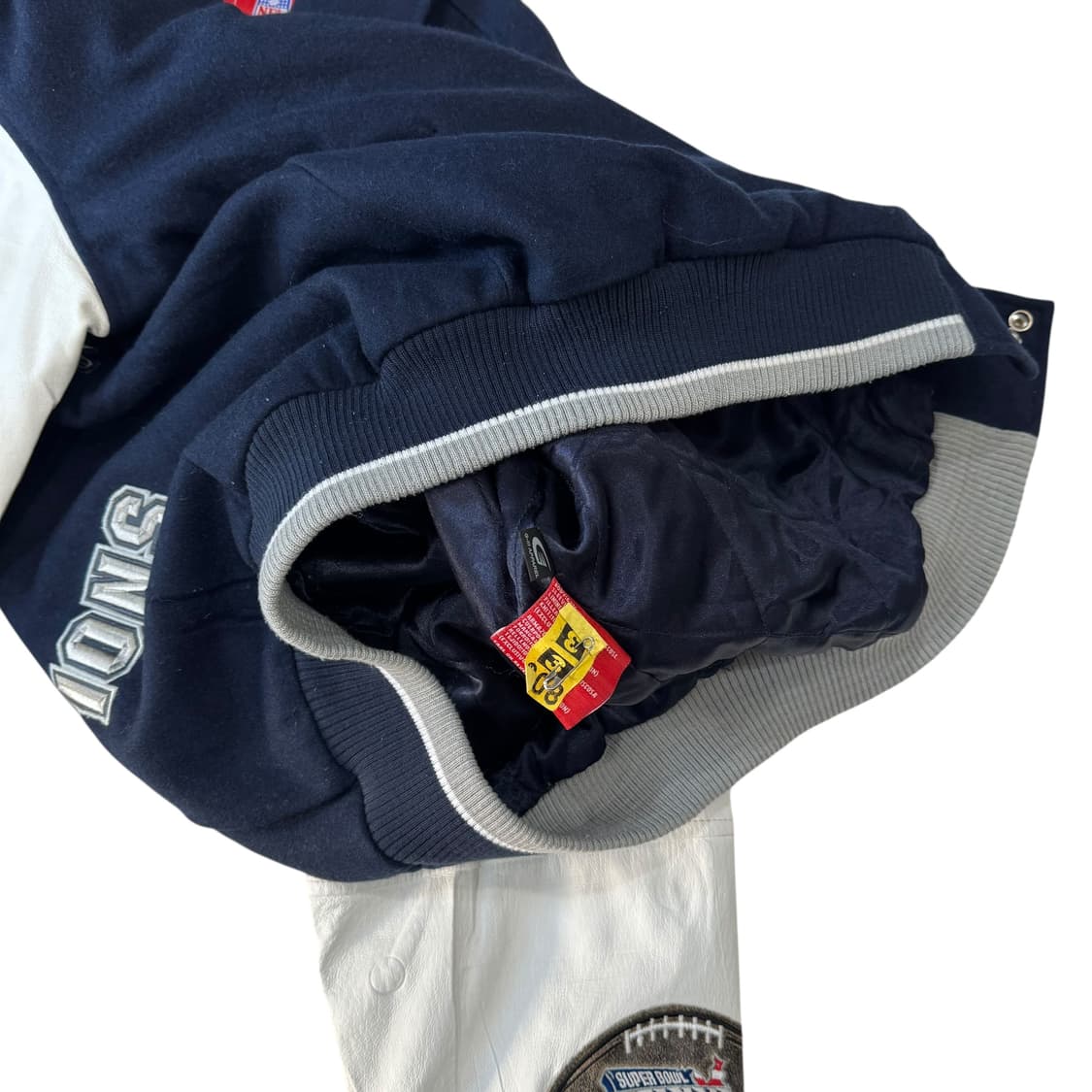 [~110] New England Patriots 슈퍼볼 바시티 자켓  상품이미지6