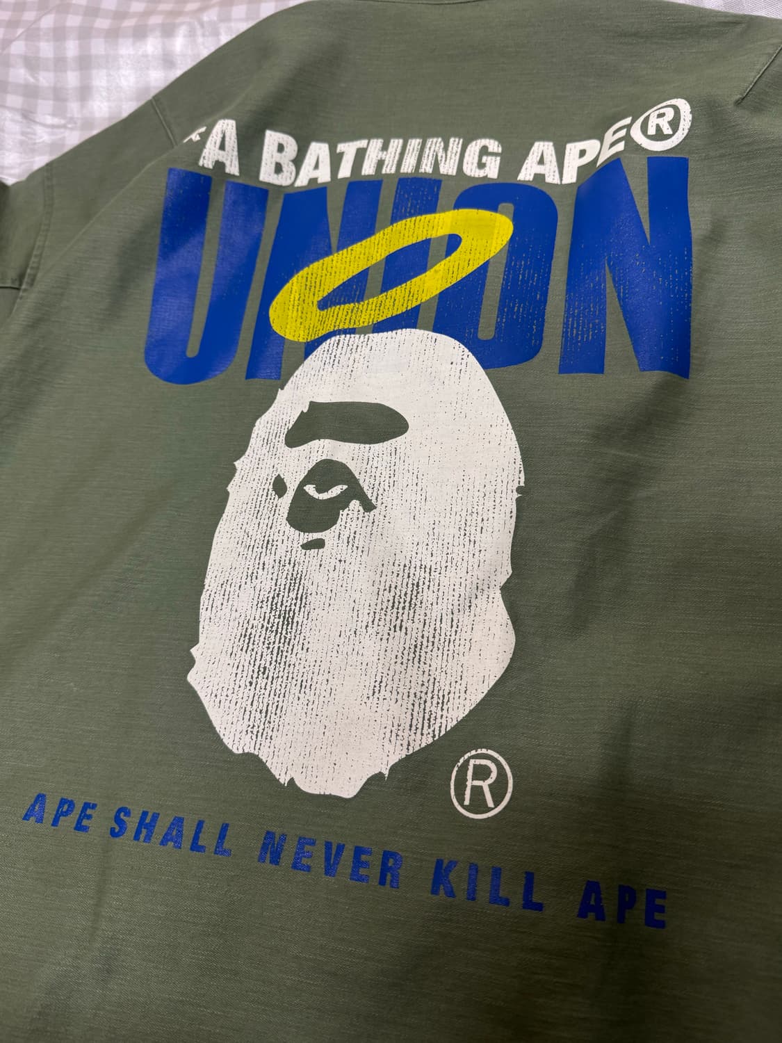 [XL] 베이프x유니온 코치자켓 카키 상품이미지4