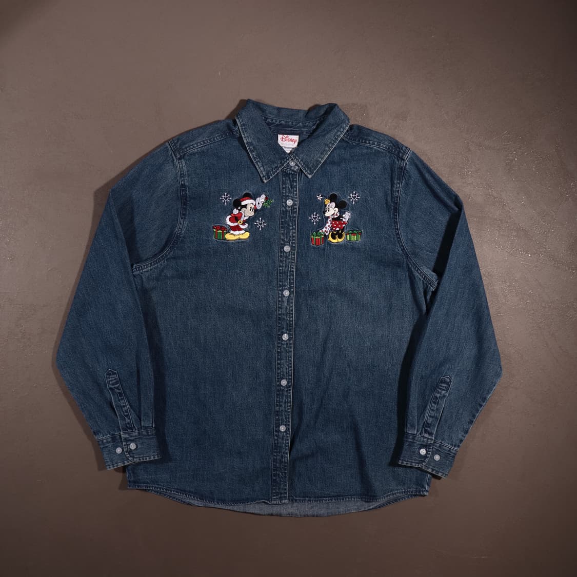 디즈니 자수 데님셔츠 상품이미지1