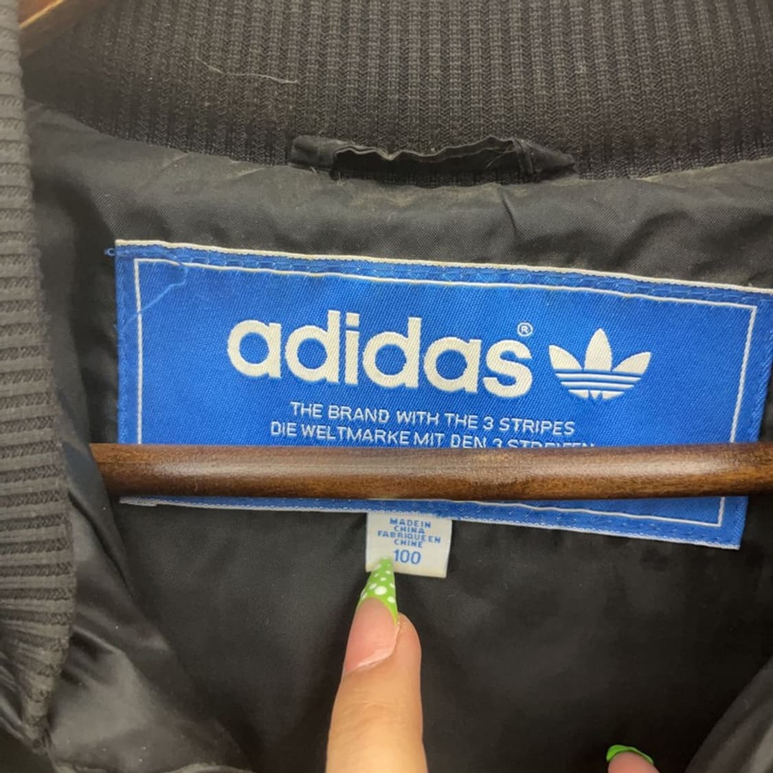 아디다스 올드스쿨 Y2K 갸루 대장급 털 패딩 자켓 100 C08974 상품이미지5