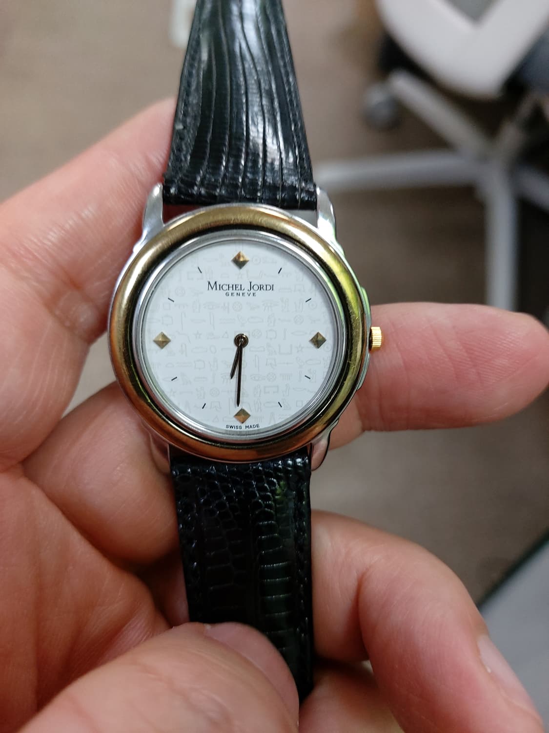 미쉘 조르디 남성 도마뱀 가죽 시계 상품이미지1