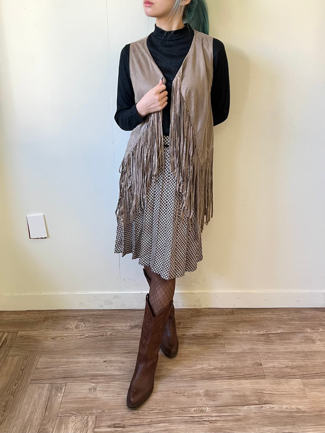 Japan vtg 프린지 웨스턴 베스트 상품이미지4