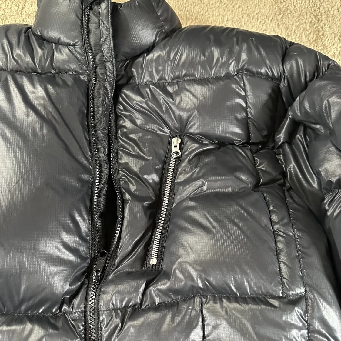 스투시 어센틱 기어 다운 푸퍼 자켓 블랙 L 상품이미지4