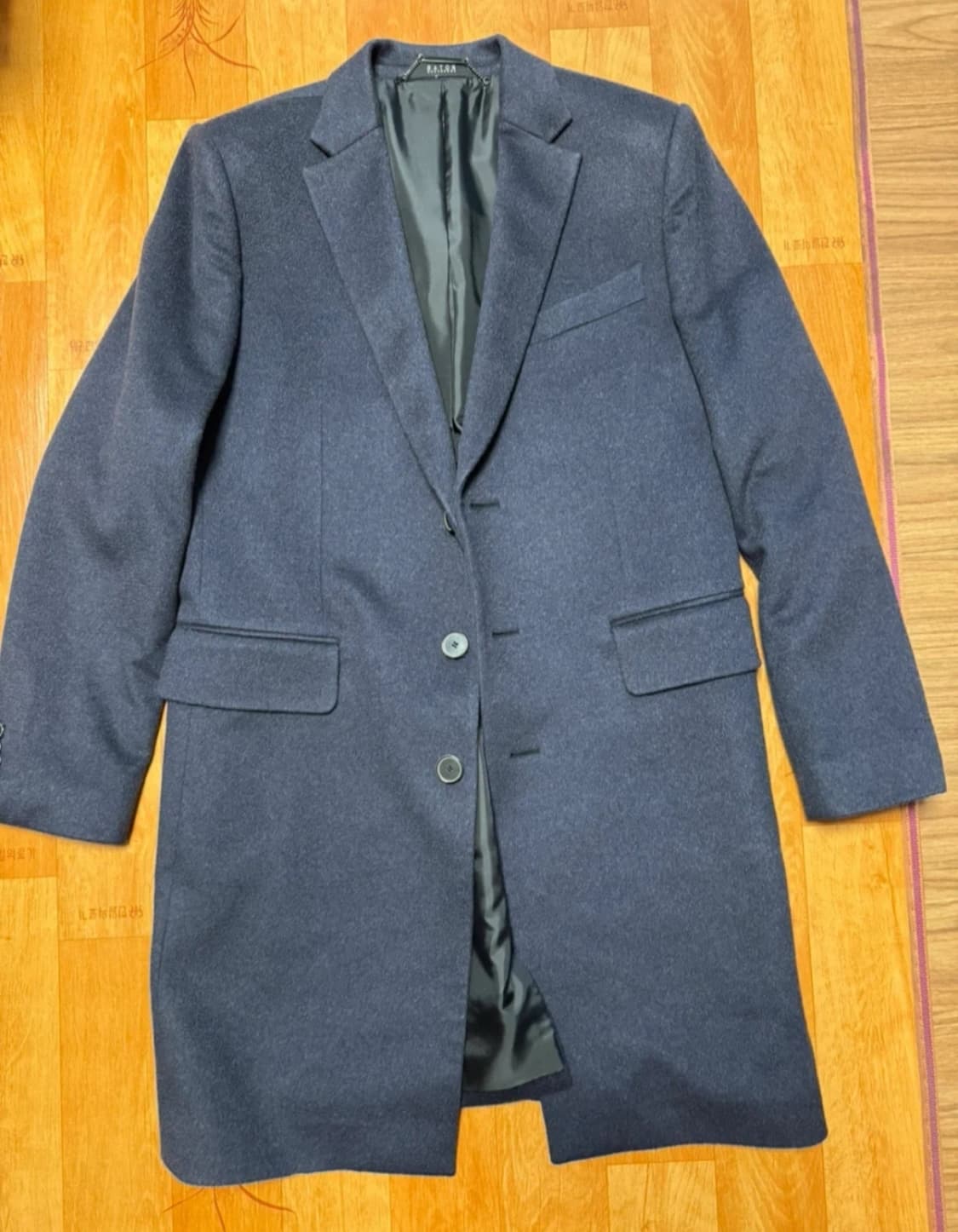 [100]국내양복점제작 블루그레이 비스포크 캐시미어코트 상품이미지1